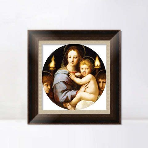 INVIN ART Framed Canvas Art Giclee Print Series#162 by Raphael/Raffaello Sanzio Wall Art Living Room Home Office Decorations