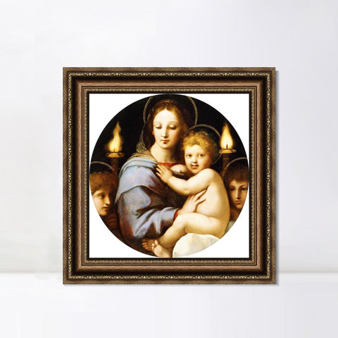 INVIN ART Framed Canvas Art Giclee Print Series#162 by Raphael/Raffaello Sanzio Wall Art Living Room Home Office Decorations