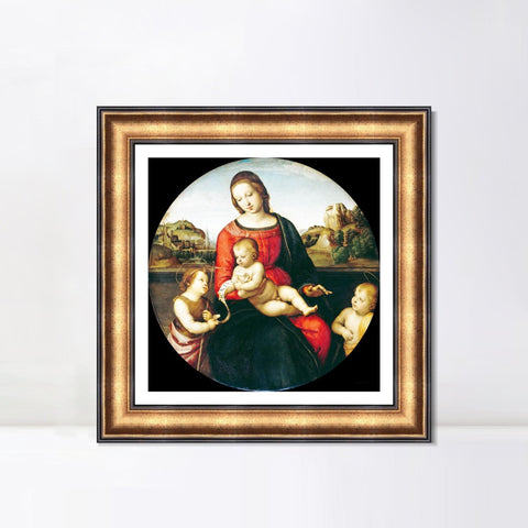 INVIN ART Framed Canvas Art Giclee Print Series#163 by Raphael/Raffaello Sanzio Wall Art Living Room Home Office Decorations