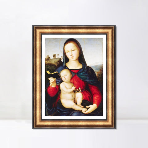 INVIN ART Framed Canvas Art Giclee Print Series#166 by Raphael/Raffaello Sanzio Wall Art Living Room Home Office Decorations