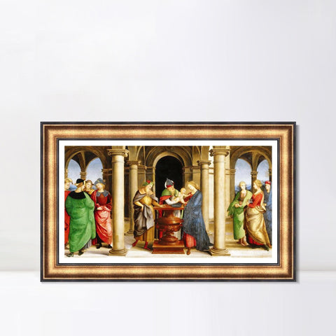INVIN ART Framed Canvas Art Giclee Print Series#168 by Raphael/Raffaello Sanzio Wall Art Living Room Home Office Decorations