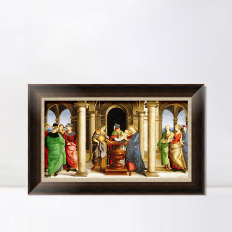 INVIN ART Framed Canvas Art Giclee Print Series#168 by Raphael/Raffaello Sanzio Wall Art Living Room Home Office Decorations