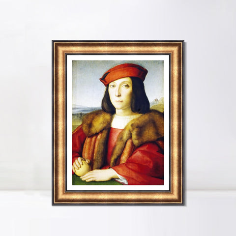 INVIN ART Framed Canvas Art Giclee Print Series#170 by Raphael/Raffaello Sanzio Wall Art Living Room Home Office Decorations