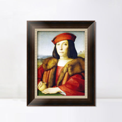 INVIN ART Framed Canvas Art Giclee Print Series#170 by Raphael/Raffaello Sanzio Wall Art Living Room Home Office Decorations