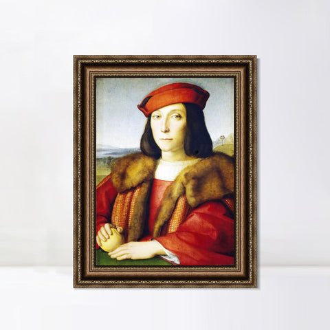 INVIN ART Framed Canvas Art Giclee Print Series#170 by Raphael/Raffaello Sanzio Wall Art Living Room Home Office Decorations