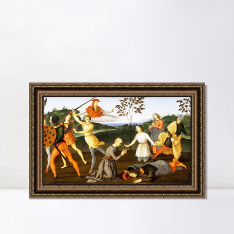 INVIN ART Framed Canvas Art Giclee Print Series#173 by Raphael/Raffaello Sanzio Wall Art Living Room Home Office Decorations