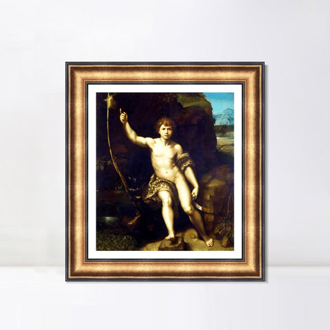 INVIN ART Framed Canvas Art Giclee Print Series#174 by Raphael/Raffaello Sanzio Wall Art Living Room Home Office Decorations