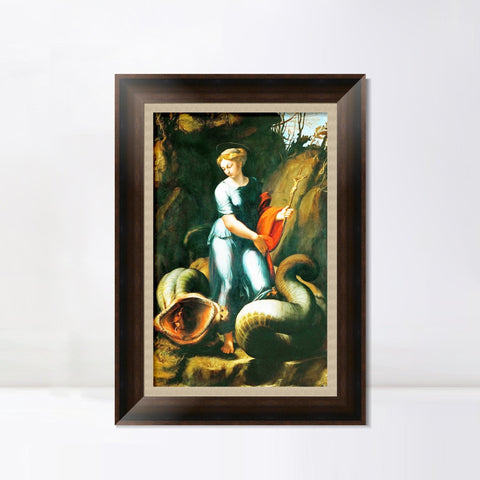 INVIN ART Framed Canvas Art Giclee Print Series#175 by Raphael/Raffaello Sanzio Wall Art Living Room Home Office Decorations