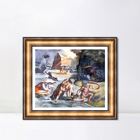 INVIN ART Framed Canvas Art Giclee Print Series#181 by Raphael/Raffaello Sanzio Wall Art Living Room Home Office Decorations