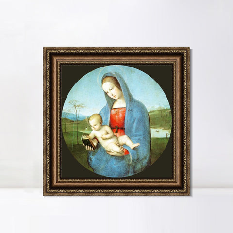 INVIN ART Framed Canvas Art Giclee Print Series#183 by Raphael/Raffaello Sanzio Wall Art Living Room Home Office Decorations