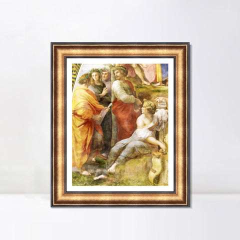INVIN ART Framed Canvas Art Giclee Print Series#184 by Raphael/Raffaello Sanzio Wall Art Living Room Home Office Decorations