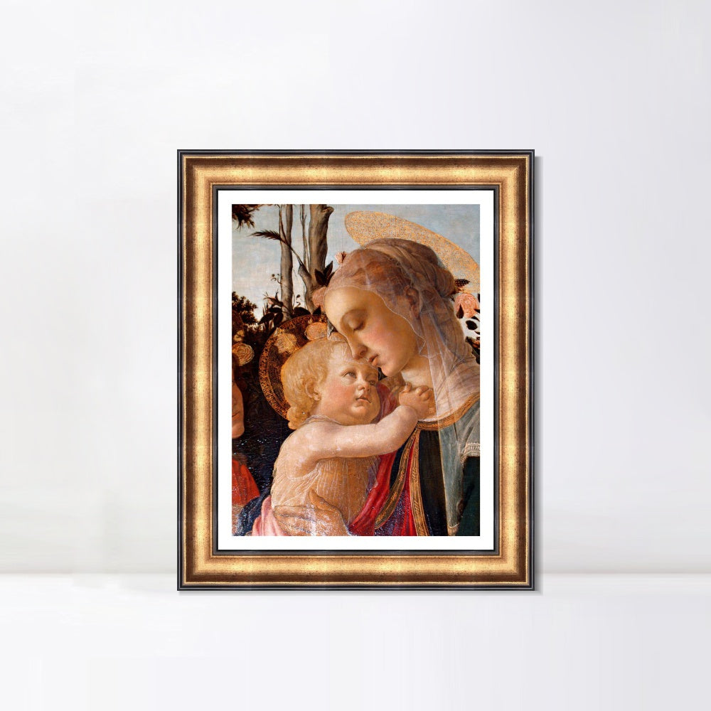 INVIN ART Framed Canvas Art Giclee Print Return of Judith to Bethulia by Sandro Botticelli Wall Art Living Room Home Office Decorations