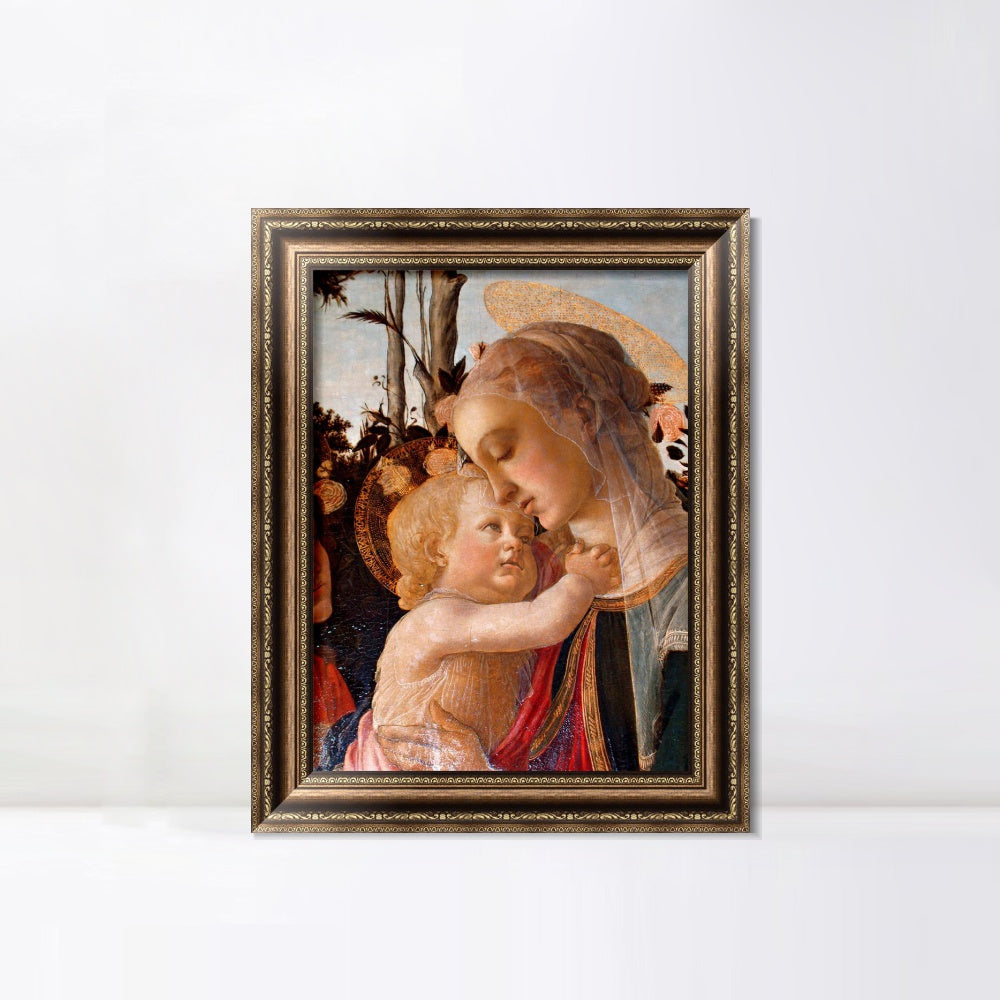 INVIN ART Framed Canvas Art Giclee Print Return of Judith to Bethulia by Sandro Botticelli Wall Art Living Room Home Office Decorations