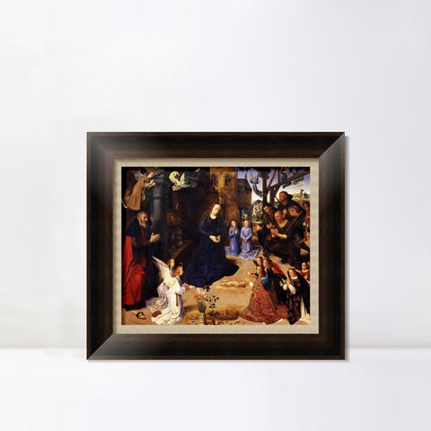 INVIN ART Framed Canvas Art Giclee Print Series#021 by Sandro Botticelli Wall Art Living Room Home Office Decorations