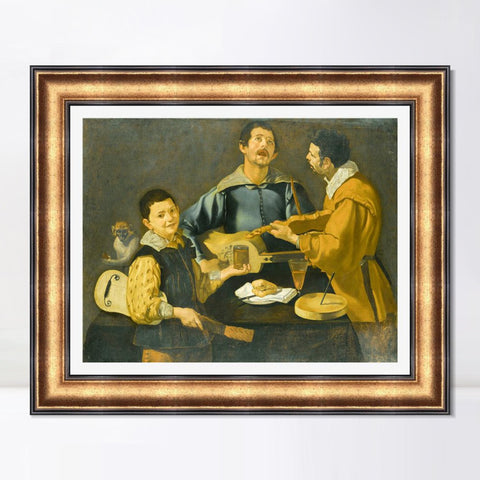 INVIN ART Framed Canvas Art Giclee Print Series#005 by Diego Velazquez Wall Art Living Room Home Office Decorations