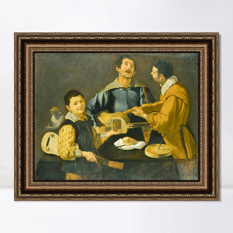 INVIN ART Framed Canvas Art Giclee Print Series#005 by Diego Velazquez Wall Art Living Room Home Office Decorations