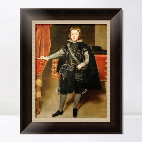 INVIN ART Framed Canvas Art Giclee Print Portrait of Philip IV, King of Spain-1 by the Christian Soul by Diego Velazquez Wall Art Living Decorations