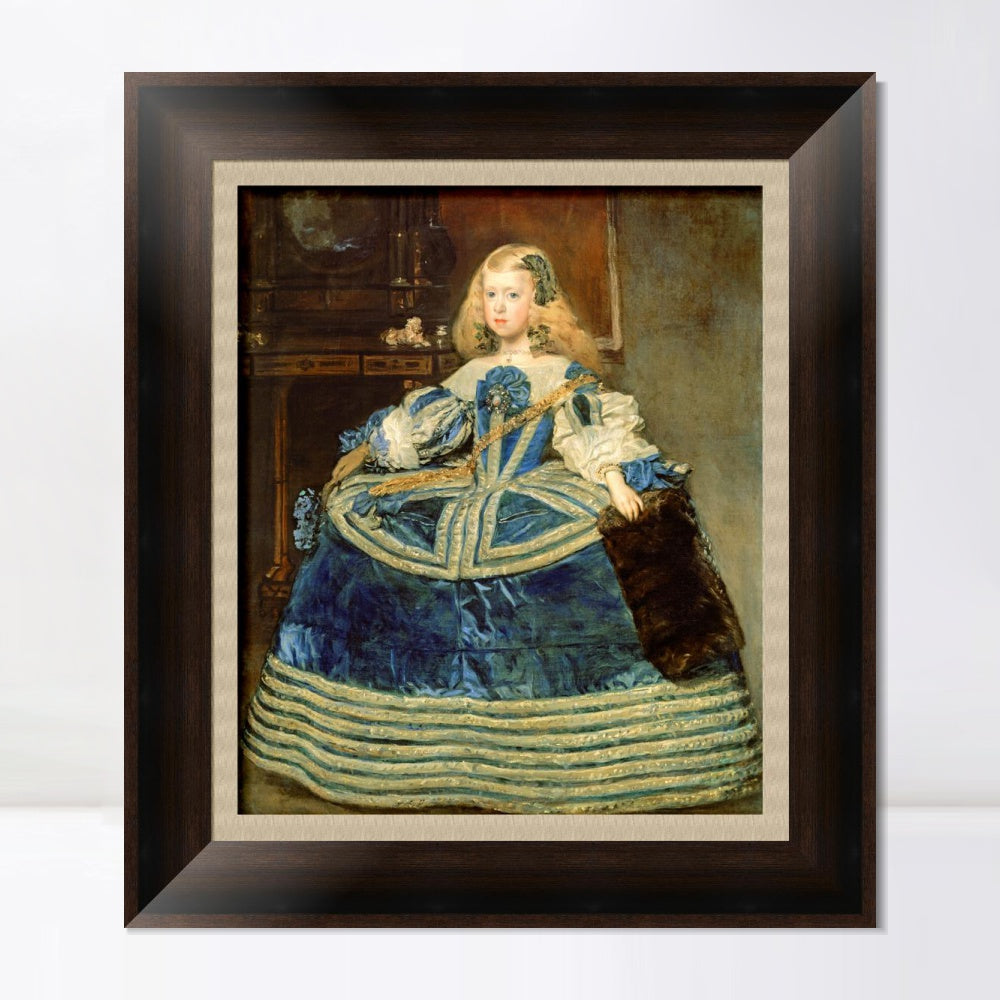 INVIN ART Framed Canvas Art Giclee Print Portrait of the Infanta Margarita by the Christian Soul by Diego Velazquez Wall Art Living Decorations