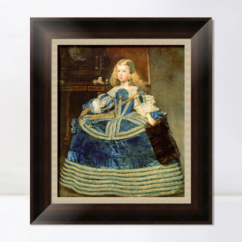 INVIN ART Framed Canvas Art Giclee Print Portrait of the Infanta Margarita by the Christian Soul by Diego Velazquez Wall Art Living Decorations