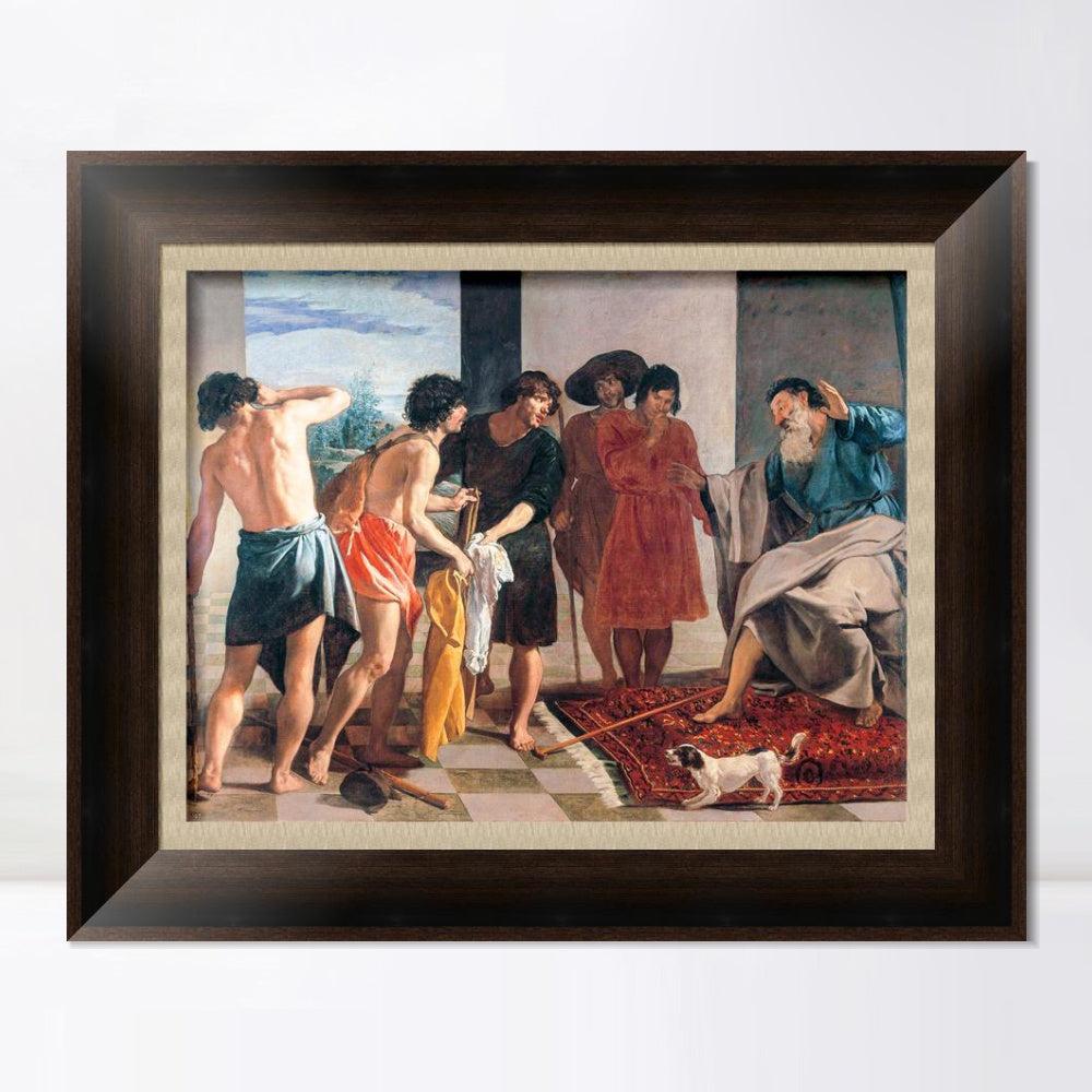 INVIN ART Framed Canvas Art Giclee Print Joseph's Bloody Coat Brought to Jacob by the Christian Soul by Diego Velazquez Wall Art Living Decorations
