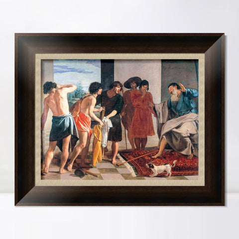 INVIN ART Framed Canvas Art Giclee Print Joseph's Bloody Coat Brought to Jacob by the Christian Soul by Diego Velazquez Wall Art Living Decorations