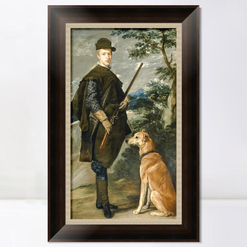 INVIN ART Framed Canvas Art Giclee Print Portrait of Cardinal-Infante Ferdinand of Austria by Diego Velazquez Wall Art Living Room Home Office Decorations