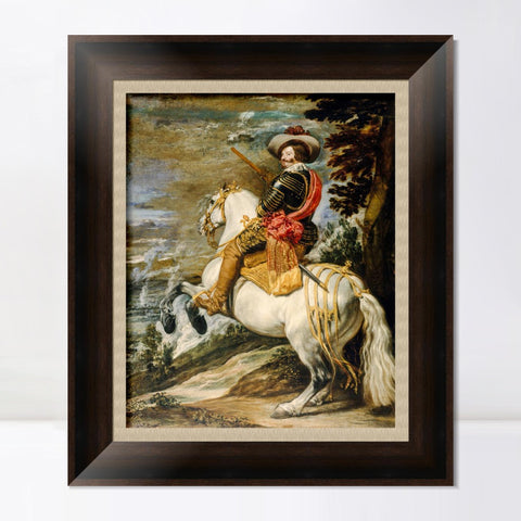 INVIN ART Framed Canvas Art Giclee Print Series#026 by the Christian Soul by Diego Velazquez Wall Art Living Room Home Office Decorations