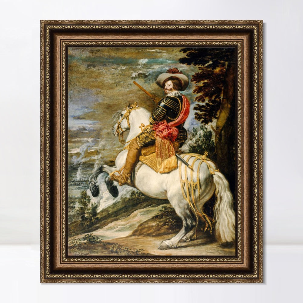 INVIN ART Framed Canvas Art Giclee Print Series#026 by the Christian Soul by Diego Velazquez Wall Art