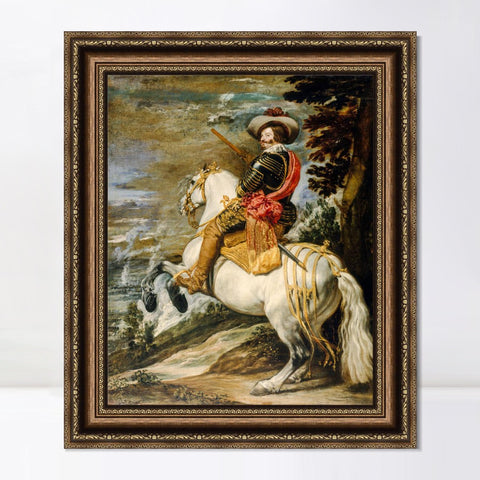 INVIN ART Framed Canvas Art Giclee Print Series#026 by the Christian Soul by Diego Velazquez Wall Art Living Room Home Office Decorations