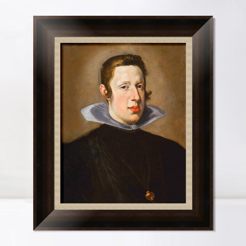INVIN ART Framed Canvas Art Giclee Print Portrait of King Philip IV of Spain by the Christian Soul by Diego Velazquez Wall Art Living Decorations