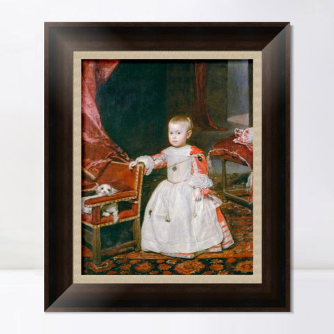 INVIN ART Framed Canvas Art Giclee Print Prince Philip Prospero by the Christian Soul by Diego Velazquez Wall Art Living Room Home Office Decorations