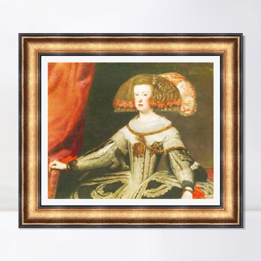 INVIN ART Framed Canvas Art Giclee Print Prince Philip Prospero by the Christian Soul by Diego Velazquez Wall Art