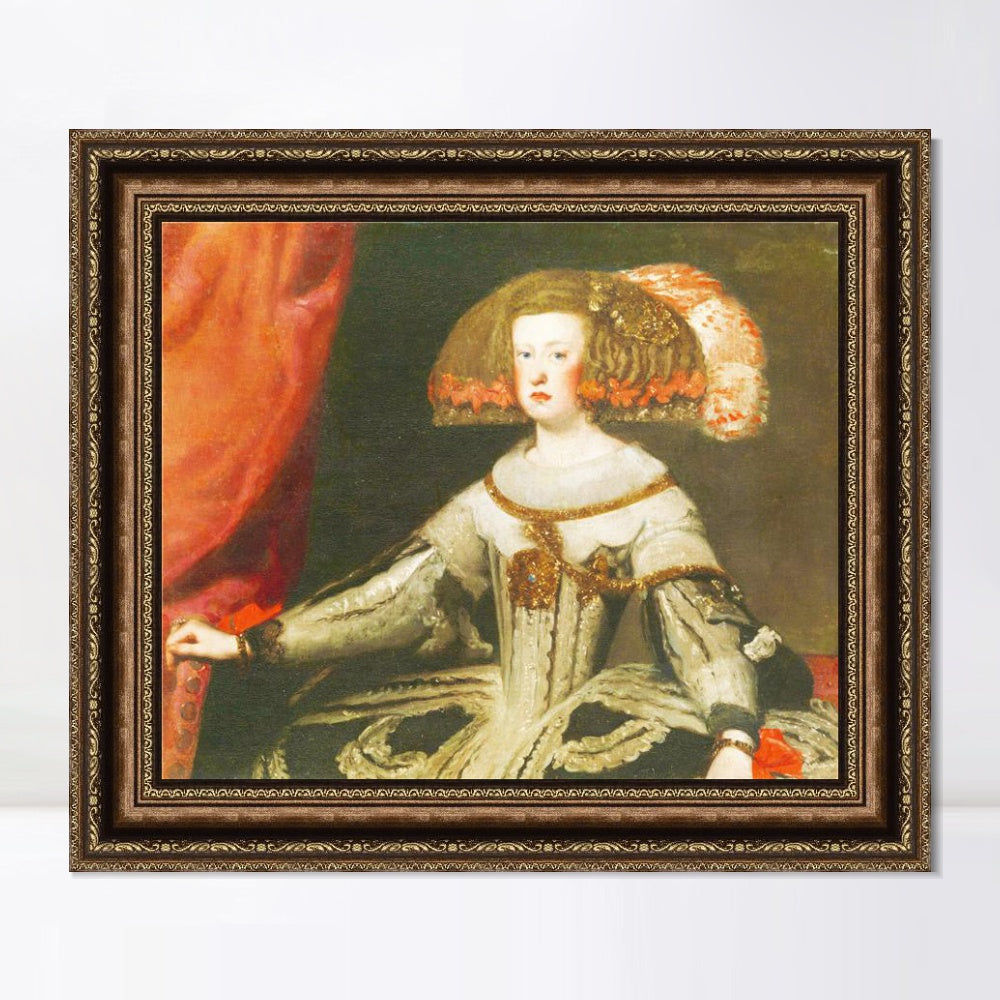 INVIN ART Framed Canvas Art Giclee Print Prince Philip Prospero by the Christian Soul by Diego Velazquez Wall Art