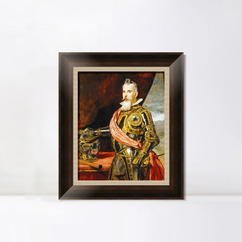 INVIN ART Framed Canvas Art Giclee Print Don Juan Francisco de Pimentel, X conde de Benavente by the Christian Soul by Diego Velazquez Wall Art Decorations