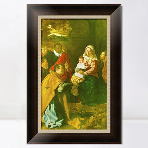 INVIN ART Framed Canvas Art Giclee Print Prince Adoration of the Magi by the Christian Soul by Diego Velazquez Wall Art Living Decorations