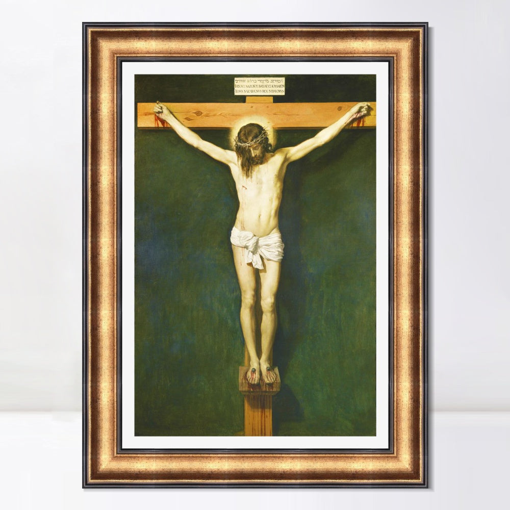 INVIN ART Framed Canvas Art Giclee Print Prince the Crucifixion by the Christian Soul by Diego Velazquez Wall Art