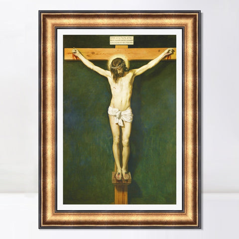 INVIN ART Framed Canvas Art Giclee Print Prince the Crucifixion by the Christian Soul by Diego Velazquez Wall Art Living Room Home Office Decorations