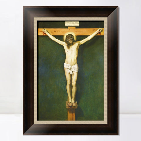 INVIN ART Framed Canvas Art Giclee Print Prince the Crucifixion by the Christian Soul by Diego Velazquez Wall Art Living Room Home Office Decorations