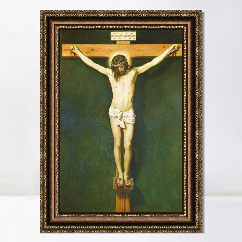 INVIN ART Framed Canvas Art Giclee Print Prince the Crucifixion by the Christian Soul by Diego Velazquez Wall Art