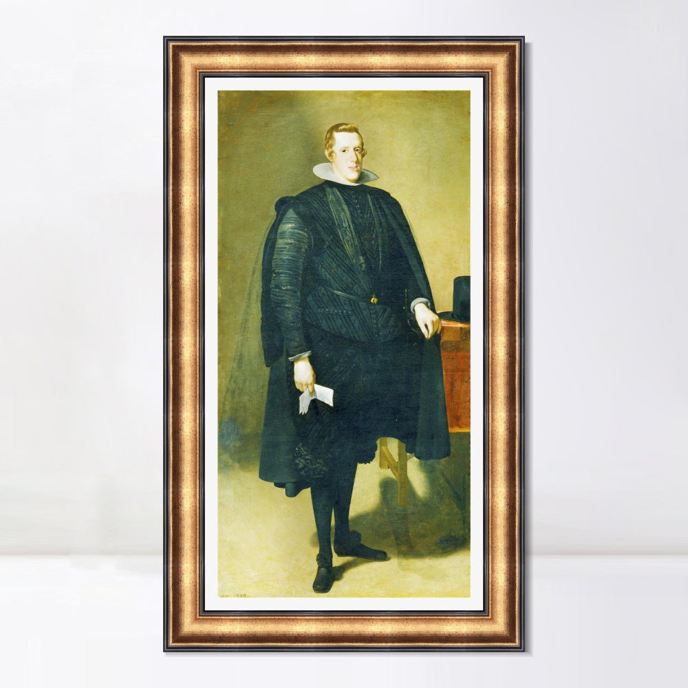 INVIN ART Framed Canvas Art Giclee Print Prince Felipe IV by Diego Velazquez Wall Art