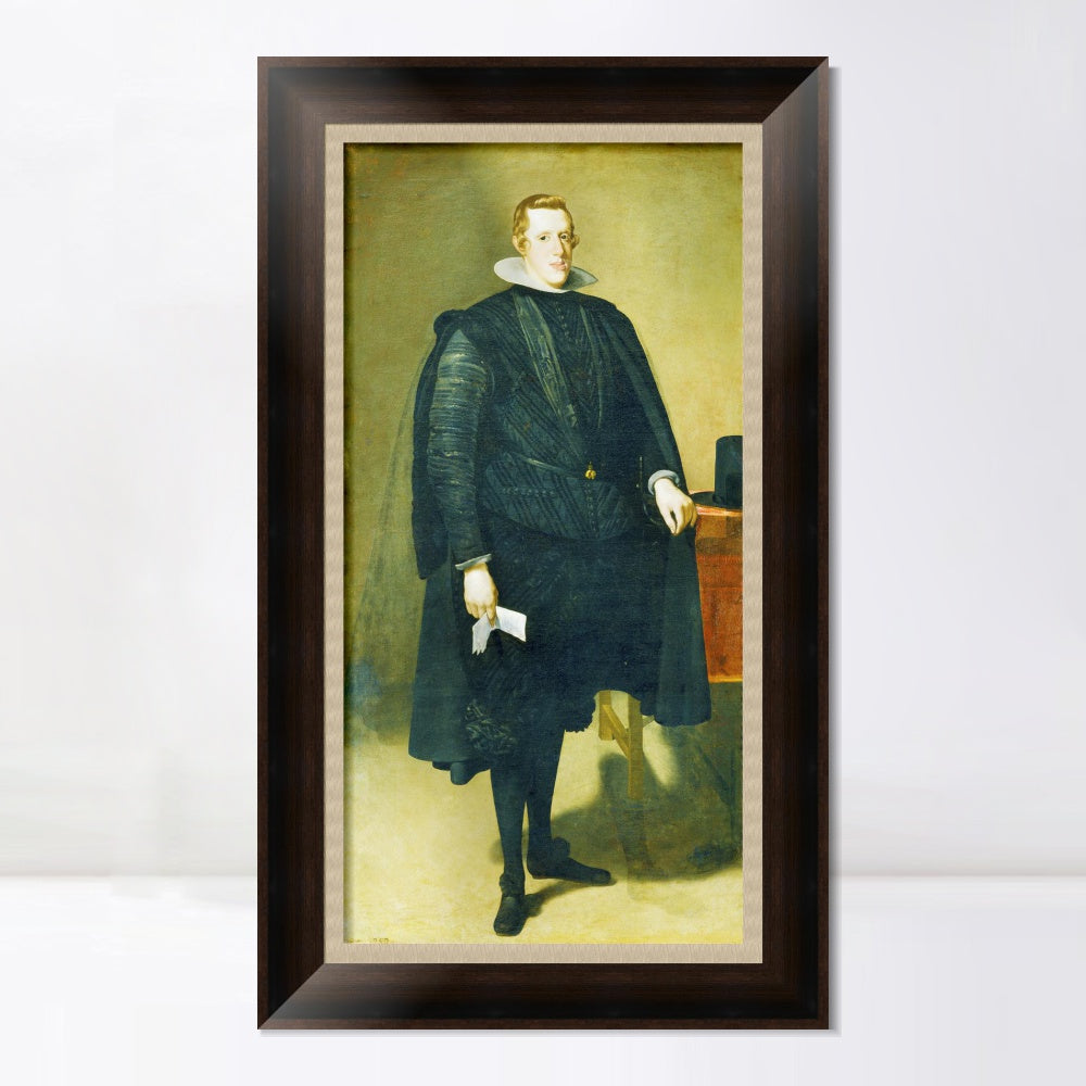 INVIN ART Framed Canvas Art Giclee Print Prince Felipe IV by Diego Velazquez Wall Art
