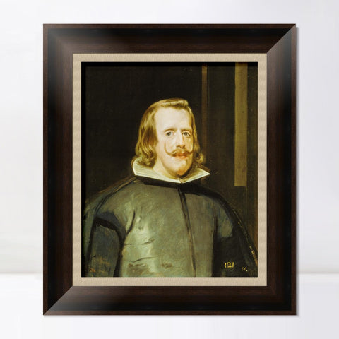 INVIN ART Framed Canvas Art Giclee Print philip iv by the Christian Soul by Diego Velazquez Wall Art Living Room Home Office Decorations