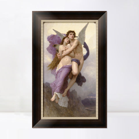 INVIN ART Framed Canvas Art Giclee Print The Abduction of Psyche by William Adolphe Bouguereau Wall Art Living Room Home Office Decorations