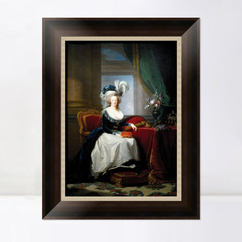 INVIN ART Framed Canvas Art Giclee Print Seated Woman#113 by William Adolphe Bouguereau Wall Art Living Room Home Office Decorations