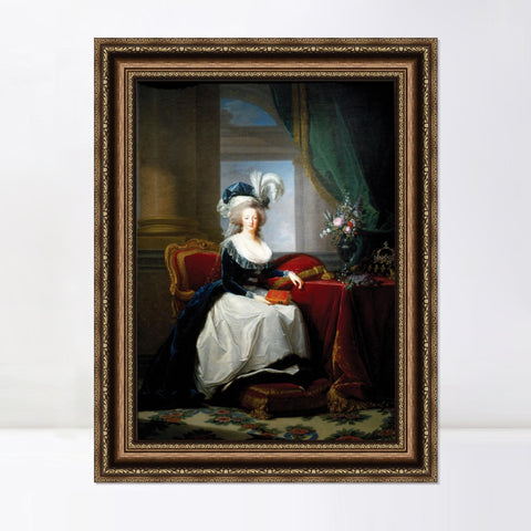 INVIN ART Framed Canvas Art Giclee Print Seated Woman#113 by William Adolphe Bouguereau Wall Art Living Room Home Office Decorations