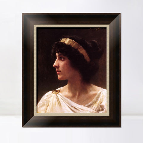 INVIN ART Framed Canvas Art Giclee Print Irène by William Adolphe Bouguereau Wall Art Living Room Home Office Decorations