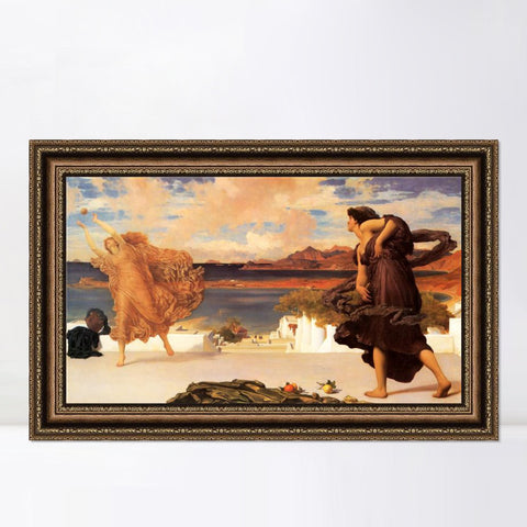 INVIN ART Framed Canvas Art Giclee Print Series#146 by William Adolphe Bouguereau Wall Art Living Room Home Office Decorations