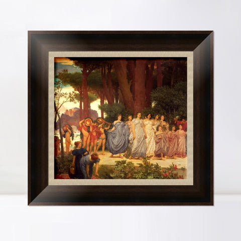 INVIN ART Framed Canvas Art Giclee Print Series#149 by William Adolphe Bouguereau Wall Art Living Room Home Office Decorations
