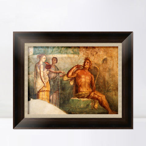 INVIN ART Framed Canvas Art Giclee Print Series#150 by the Furies by William Adolphe Bouguereau Wall Art Living Room Home Office Decorations