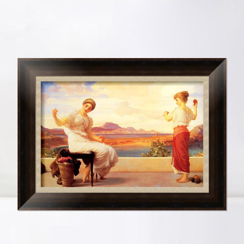 INVIN ART Framed Canvas Art Giclee Print Series#157 by William Adolphe Bouguereau Wall Art Living Room Home Office Decorations